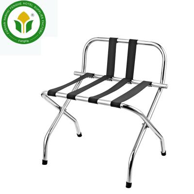 China Modern Hotel Folding Stainless Steel Luggage Rack Luggage Rack Suitcase Luggage Rack For Hotel for sale