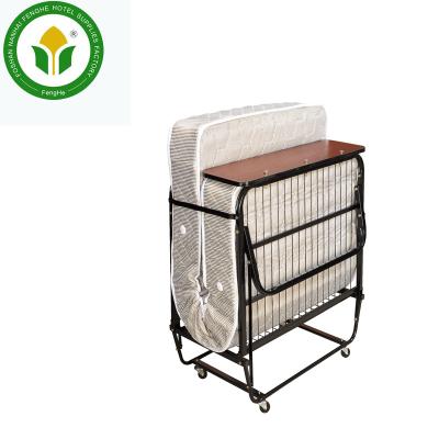 China Hotel guest room hot sale folding metal rollaway bed extra bed for sale