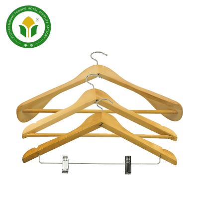 China Traditional hotel guest room lotus hotel competitive price wooden clothes hangers hanger for sale