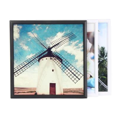 China Home decoration hot sale! ! ! Modern Design 8*8 Inch Freedom Combination Wall Decor Strip Eco-friendly Plastic Reusable Photo Frame for sale