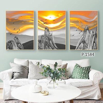 China The International Organization for Standardization 3 Panel HD Print Religious Oil Painting Wall Picture Jesus Seaside Canvas Print Abstract Ready To Hang for sale