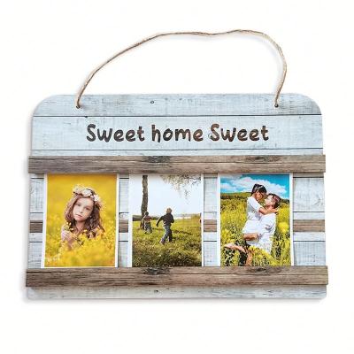 China Europe Factory Custom Wooden Photo Sign , Wall Mounted Photo Frame for sale