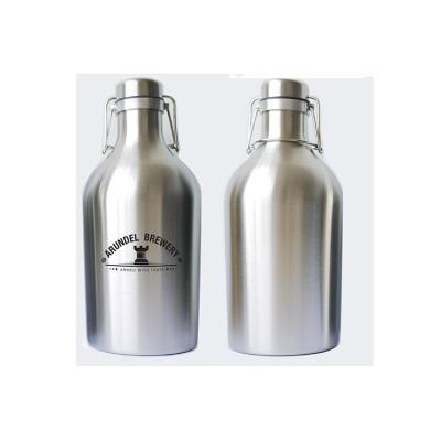 China Keep Beer Craft Price Stainless Steel Beer Shaker Cheap Insulated Bottle With Flip Top for sale