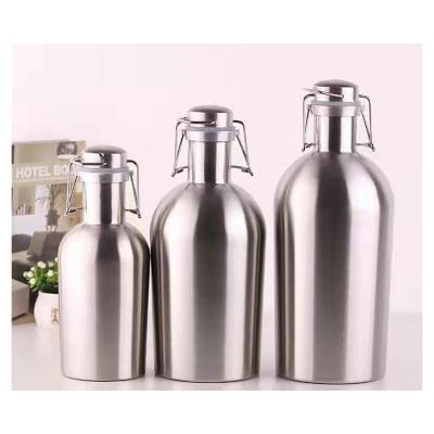 China Hold Beer Craft Simple And Easy To Operate Cylinder Lids Stainless Steel Water Bottle With Flip Top for sale