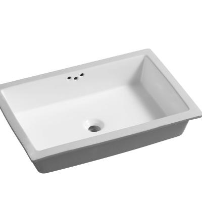 China Wholesale Cheap Ceramic Basin Sink Rectangle Traditional Toilet Under Counter Counter Art Wash Basin Bathroom Under Sinks for sale