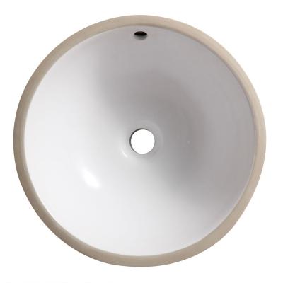 China Traditional Wholesale Porcelain Round Under Counter Sinks Bathroom Cabinet Basin Home Hotel Project for sale