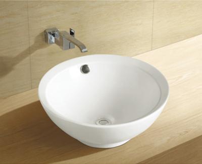 China Modern Ceramic Sink For Bathroom Vessel Sink Black Or White Or Beige Gloss for sale