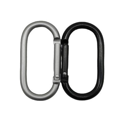 China Good Quality Metal Camping Accessories Safety Buckle Zinc Alloy Metal Carabiner Key Chain for sale