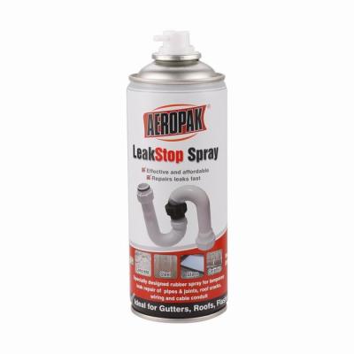 China 400ml Waterproof Aerosol Spray Paint Pigment DME SVHC Leak Stop Spray AEROPAK for sale