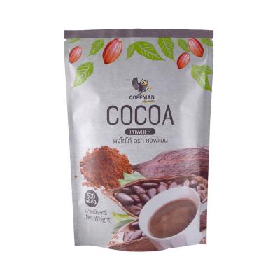 China Custom Printing Barrier Digital Doypack Food Grade Mylar Pouches 500g Cocoa Powder Plastic Packaging Bags for sale