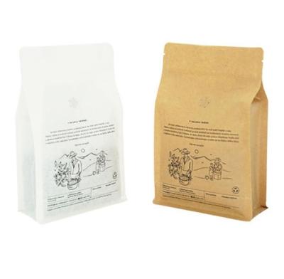 China Eco Friendly 100% Compostable Barrier PBAT Paper Packaging Bags Food Grade Biodegradable PLA Paper Packaging Pouches for sale