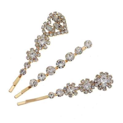 China ALLY Handmade Delicate Crystal Bridal Hair Vine Pin Ceramic Crown Earring Headdress Headband Women Wedding Hair Clip Accessories AAA for sale