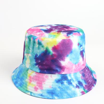 China Image Factory Hot Sale Fashion Tie Dye Bucket Hats High Quality Fisherman Hat For Adults for sale