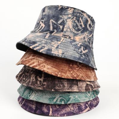 China Wholesale Custom High Quality Winter Velvet Warm Picture Letters Printed Bucket Hat Fisherman Hat For Women for sale