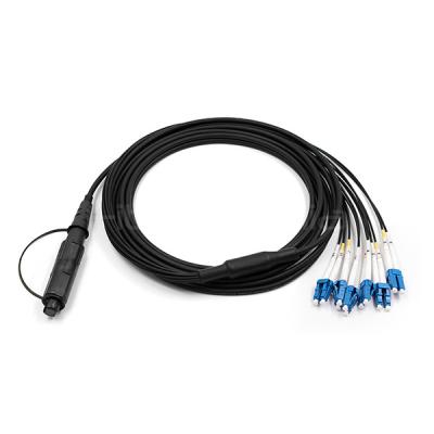 China OptiTap MPO To 6xLC UPC Duplex Outdoor Waterproof Cable 9/125 G.657.A1 LSZH Jacket for sale