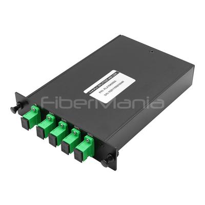 China Compact LGX Box PLC Splitter 1x4 For FTTH Passive Optical Network for sale