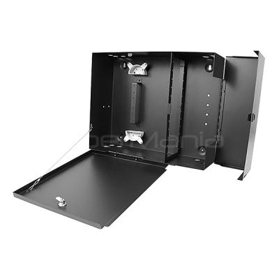 China Compact LGX Wall Mount Fiber Optic Enclosure For 12 LGX Adapter Panels for sale