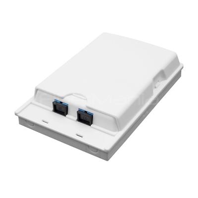 China 2 Port Fiber Termination Box Wall Mounted Fiber Access Terminal Box For Indoor / Outdoor for sale