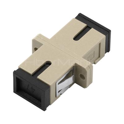 China FTTX Fiber Optic Adapters Multimode Simplex Plastic SC To SC Fiber Coupler for sale