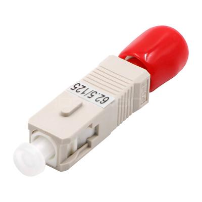 China SC Male to ST Female OM1 Multimode Simplex Fiber Optic Adapter/Coupler without Flange for sale