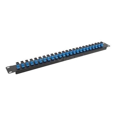 China Data Centers Fiber Optic Adapter Panels 24 Port LC Patch Panel RoHS Approved for sale