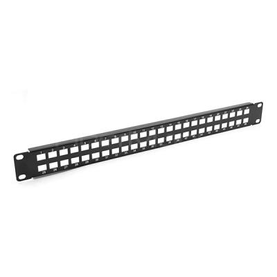 China 1U 19 Inch Blank Fiber Optic Adapter Panels SC Simplex Or LC Duplex Type 24 Ports for sale