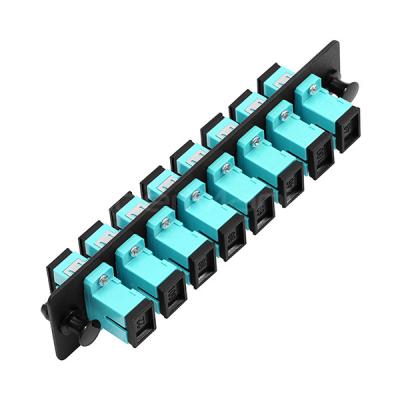 China Fiber Optic Patch Panel 8 Port Loaded W/8 SC Single Mode Or Multimode Adapter for sale