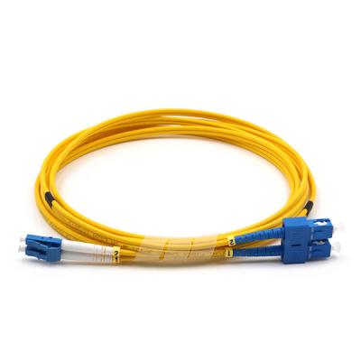 China Duplex Fiber Optic Patch Cord Single Mode 9/125 OS2 LSZH Armored Patch Cable 3.0mm for sale