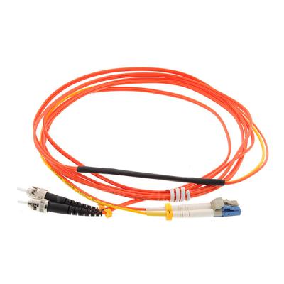 China ST To LC OM1 Mode Conditioning OFNR Fiber Optic Patch Cable Orange for sale