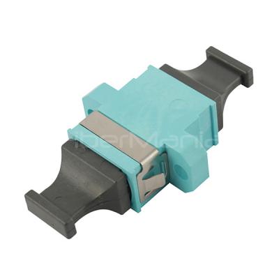 China Adaptador MTP/MPO Multimodo Simplex con SC Footprint Aqua en venta