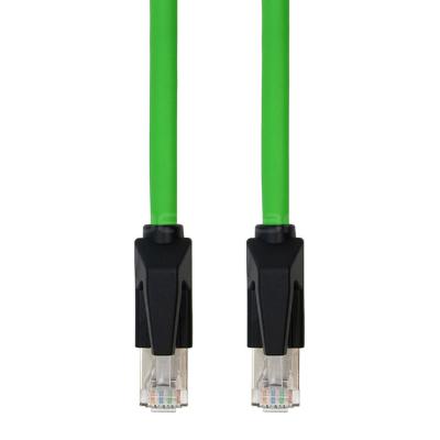 China High Speed CAT.6A Patch Cable Shielded STP 26AWG Ethernet Network Green for sale