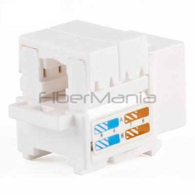 Κίνα Καλωδίωση 90 μοίρες Punch Down CAT.6A UTP Keystone Jack White Color Modular Jacks προς πώληση