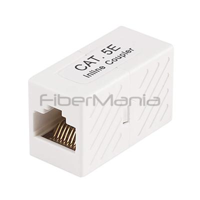 China High Speed CAT5E Inline Coupler UTP Unshielded Block Type White Or Black Color for sale