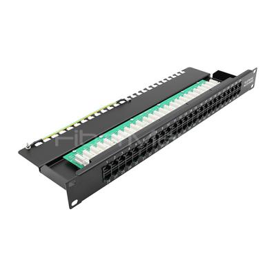 China 19inch 1U CAT.3 UTP Telephone Patch Panel 50 Ports Krone IDC for sale