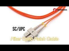 sc upc to st upc fiber optic patch cable duplex 62.5/125 om1 multimode ofnr 2.0mm orange