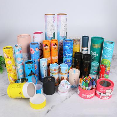 China Recyclable Chinese Manufacture White Paper Tube Spiral Paper Tube Printing Paper Tube With Logo Printing for sale