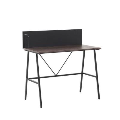 China Industrial Black Modern Office Room Extendable Furniture Metal Tube Desk Computer Table Desk for sale