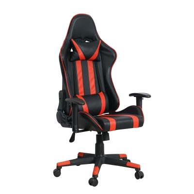 China Lixin Furniture Racing Style Reclining Convertible Video PU Leather Cheap Gaming Chair With Massage Lumbar Support for sale