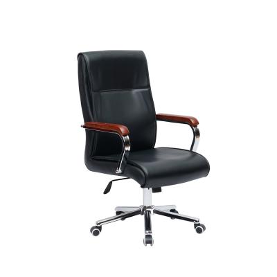 China Home Office Revolving Furniture Revolving Luxury High Back Executive PU Leather Office Chair for sale