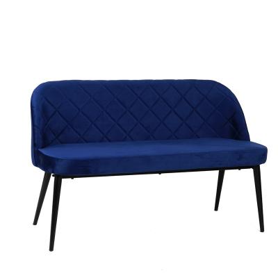 China Modern Sofa Chair Living Room Furniture Modern Velvet Fabric Two Seat Sofa Chair Various for sale