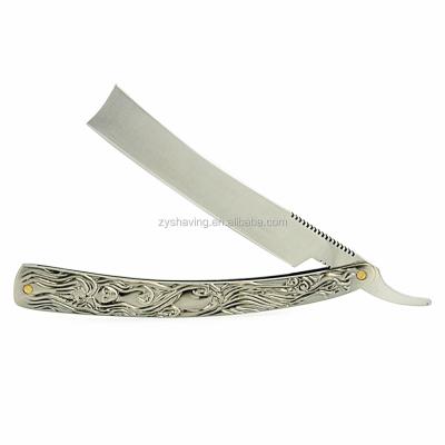 China ZY Single Blade Cut Straight Shaving Blood Barber Shope Twilight Throat Razor Salon for sale