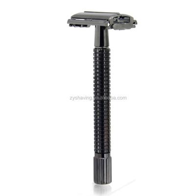 China Butterfly Long Handle Single Blade ZY Double Edge Shaving Safety Razor De for sale