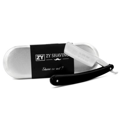 China Shenzhen Wholesale Single Blade ZY430 Cut Throat Barber Shaving Straight Razor for sale