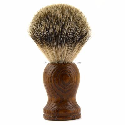 China Shaving Brush Men First Grade Badger Hair Shaving Brush Retro Natural Wooden Handle Salon Barber for sale