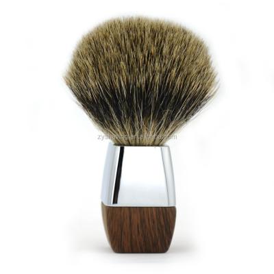 China Wholesale Square Shape Shaving Brush ZY Badger Hair Beard Shaving Brush Salon for sale