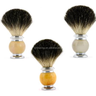 China Pure Shaving Brush ZY Factory Price Badger Hair Beard Shaving Brush Barber for sale