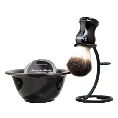 China Durable Explosive Shaving Brush Cleaning Tools Shaving Holder Base + Soap Bowl + Shaving Brush for sale