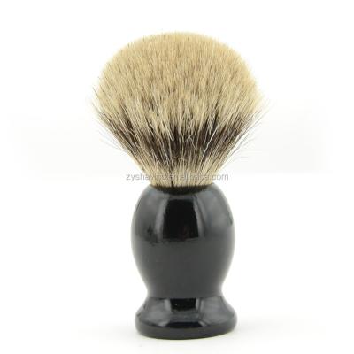 China ZY Best Shaving Brush Men Wooden Handle Badger Hair Pure Shaving Brush For Shaving Beard for sale