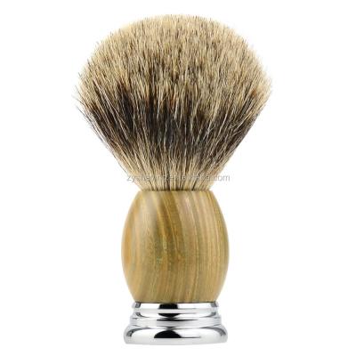 China Shaving Brush 100% Original Pure Best Badger Hair Verawood Handle Shaving Brush for sale