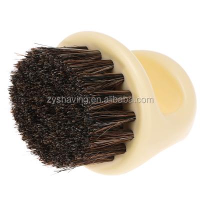 China Round Beard Brush ZY Brush Natural Boar Bristle Brush Shaving Brush Exfoliates Skin Helps Softening And Conditioning Itchy Beards for sale